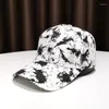 Visors twarda czapka baseballowa męska i damska Summer Blue White 2023 Hip Hop Sun Hat Street Dome