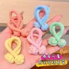 Accessoires pour cheveux 5pcs / Set Couleur Tissu Lettre rayée Simple Longue bande élastique pour fille Mignon Style chinois Noeud Queue de cheval Cravates en caoutchouc Mode