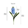 Dekorativa blommor Heminredning Arrangemang Filler Real Touch Office Table Artificial Hyacinth Violet Flower Branch Wedding Decoration