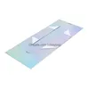 Geschenkwikkel Laser Cardboard Vouwdoos met magnetische gesp uitgestelde lint Prachtige vaste kleur Clamshell Huidige verpakkingsgereedschap LX4818 DRO DHICJ