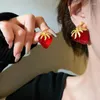 Dangle Earrings Red Strawberry 2023 Personality Charming Fashion Designers Fruit Pendientes Mujer