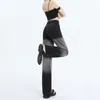 Dżinsy damskie koreańskie moda czarne szare spodnie y2k vintage jesna ks.