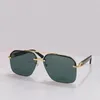 Selling fashion design sunglasses 0276S metal Semi-Rimless Irregular rimless lens simple and versatile style top quality summer outdoor uv400 protective eyewear