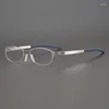 Sunglasses Frames German Stainless Steel Screwless Optical Glasses Frame For Women Ultralight Oval Eyeglasses Vintage Myopia Spectacles