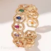 Netizen Modetrend Gepersonaliseerde Uitgeholde Micro Set Zirkoon Ring Verkoperd Echt Goud Set Diamanten Hip Hop Stijl Ring Handstuk