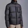 Peito inverno bolso com zíper jaqueta masculina para baixo braço cola emblema puffer fahion gola para baixo jaqueta casaco quente tamanho 1--5 d88