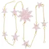 ジュエリーポーチTumbeelluwa Twinkle Star Sun Sun Sun Resin Hanged Hanged Crystal Gravels Golden Chain for TV-Wallリビングルーム