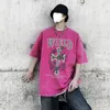 القمصان t قميص youth youth cotton streetwear قميص كبير الحجم 2023 كرة السلة الصيفية هاراجوكو الرسومات الكورية المحملات