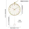 Orologi da parete orologio moderno orologio di lusso soggiorno meccanismi di allarme digitale tabella oro reljes de decorazione del letto pared mzy