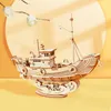 Puzzles 3D Robotime 3d Bozzle Wooden Games Boats Ship Model Toys for Children Kids Girls Birthday Gift 230420