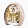 Table Clocks Watch Desk Clock Vintage Plastic Swing Music Bedside Desktop Art Quartz Flip Luxury Office Home Decor