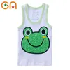 T shirts Summer Kids 100 Cotton T Shirts Boys Girls Baby Cartoon Printed Sleeveless Vests Clothes For 2 7 Years Children Clothing Gift 230420