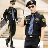 Sukienki męskie spodnie bezpieczeństwo strój letni Zestaw męskiej własności obrazu Protocol Ubranie Prace T-shirt mundury ochroniarz mundury ochroniarzy