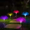 태양 조명 LED 야외 정원 장식 잔디밭 7 색 변화 방수 통로 램프