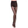 Calzini da donna Stile estivo 10D Collant invisibili da donna Punta aperta Vedere attraverso Collant sexy Balletto Ballo latino Calze di seta femminili