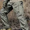 Men's Pants Pantalon Cargo tactique hommes multi-poches pantalon militaire résistant à l'usure entraînement en plein air randonnée pêche pantalon décontracté coupe large mâle 231120