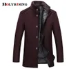 Mens Wool Blends Holyrising Coat Men Thick Overcoats Topcoat Single Breasted Coats And Jackets With Adjustable Vest 4 Colours M3XL 231120