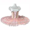 Palco desgaste meninas balé profissional tutu vestido cisne lago desempenho roupas rosa bailarina trajes collant dança saia