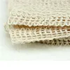 100% Nature Sisal Serviette de nettoyage pour le corps de bain Exfoliant Linge Sisal Chiffon de lavage 25 * 25cm Douche Gant de toilette Sisal Lin Tissu Wjjab