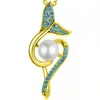 Pendant Necklaces Mermaid's Tail Necklace Creative Sea Mermaid For Daily Party Banquet Wearing