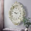 Wall Clocks Vintage Large Clock Modern Design Luxury Resin Silent Watches 3d Home Decor Living Room Decoration Gift