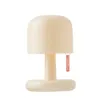 Bordslampor mini Desktop Sunset Lamp Creative USB uppladdningsbar svampstil Led Night Light For Coffee Bar Home Decor Bedroom AA230421