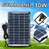 Chargers Outdoor 30W Portable Solar Panel 12V DC for Camera Security Supervision Yard Lamp Street Light Battery Charger Safe 231120