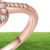 Yhamni Original Fashion Original Real Rose Gold Rings for Women 1ct 6mm di alta qualità Gioielli ad anello in oro rosa AR03597886669086322