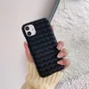 Top leather braided pattern phone cases for iPhone 14 13 12 Pro max 11 12 mini 14 plus 7 8 plus x xs xr Luxury designer shell for men and women
