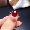 Cluster Rings Fashion Ruby Gemstone Ring For Women Silver Fine Jewelry Certified Natural Gem Good Color Party Birthstone Luck Gift