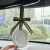 Luxury Gu Car Air Freshener Diffuser rökelse Parfum Air Freshener Ceramic Diffusers Car Mounted Fragrance Pendant Aromatherapy Bow Cars Hanging With Present Box