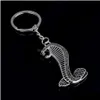 Nyckelringar Lanyards dubbelsidig Mustang Car Metal Keychain Key Ring Chain Pendant for Advertising Vehicle Custom Accessories219B D DH6V4