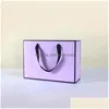 Gift Wrap 28Cmx10Cmx20Cm New Creative Design Black Border Colorf Kraft Paper Bag With Handle Party Favor Lx2430 Drop Deliver Dhj58