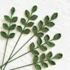 Decorative Flowers Long-Lasting Artificial Eucalyptus Leaf Non-Fading Crochet Handmade Fake Flower Household Supplies