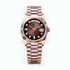 Day-date Rolex Rose Gold Watch 36 mm 40 mm 904L Pasek ze stali nierdzewnej 2813 Automatyczne maszyny