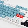 Toetsenborden EVA 00 GMK 135 toetsen Anime Mechanisch toetsenbord PBT Keycaps XDA Profiel DyeSubbed Blauw Wit Gaming Aangepaste sleutelkappen Q231121