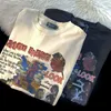 Herren T-Shirts Amerikanisches Straßenmuster Druckdesign Sommer Kurzarm T-Shirt Männer und Frauen Mode Paar lose Halboberteil y2k 230420