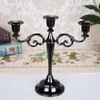 Candle Holders Metal Silver/Gold Plated 7-Arms Stand Zinc Alloy High Quality Pillar For Wedding