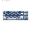 Claviers 87 touches clavier mécanique filaire Bluetooth 2.4G sans fil rvb rétro-éclairage Pbt Keycaps Hotswap joint Structure jeu clavier Q231121