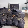 Bedding Sets Gold Butterfly Set Luxury Duvet Cover Soft Polyester Bedclothes 2/3pcs Double King Size Quilt Pillowcase For Girl