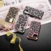 Bling glitter leopard caso para iphone 13 12 11 pro max x xr xs max proteção 2 em 1 capa casos