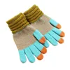 Gants à cinq doigts Gants d'hiver tricotés en cachemire pour femmes Cachemire tricoté femmes automne hiver gants chauds et épais gants de ski à écran tactile 231120