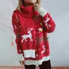 Women's Sweaters Round Neck Long Sleeved Snowflake Christmas Themed Three-Dimensional Decoration Women Sweater Scarf Two-piece Set Fashion