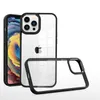 Transparent Clear Rugged Hybrid Acrylic Phone Cases For Iphone 7 8 X XR XS 11 12 mini 13 Pro 14 Pro Max Samsung S21 S22 plus S23 Ultra Metal Shockproof Covers