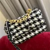 Metal Portable Velor 19 Torba na ramię pikowana vintage duża pojemność Crossbody Torba Klasyczne zakupy luksusowa torebka walizka Patchwork Kolorowa karta Kolorowa uchwyt