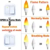 Flame Bulb Fire E14 Lampa kukurydza migotanie światła LED Dynamiczny efekt 6W 110V-220V dla oświetlenia domowego