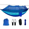 Camp Furniture Tragbare Outdoor-Camping-Hängematte für 1–2 Personen mit Moskitonetz, hohes Zelt, verstellbare Riemen