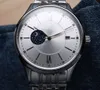 Moon Phase-serie, luxe herenhorloge, horloge van hoge kwaliteit, automatisch mechanisch uurwerk, saffier, diameter 39X10m. 5 graden waterdicht, waterdicht 120 meter