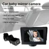 Baby Car Mirror with Night Vision for Baby Safety Car Seat Rear Facing The 4.3-Inch HD Display Car Baby Monitor with Camera