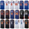 Printed Basketball Man Women Miles McBride Jerseys 2 Evan Fournier 13 Donte DiVincenzo 0 Josh Hart 3 Jericho Sims 45 Isaiah Hartenstein 55 City Shirt Blue White Black